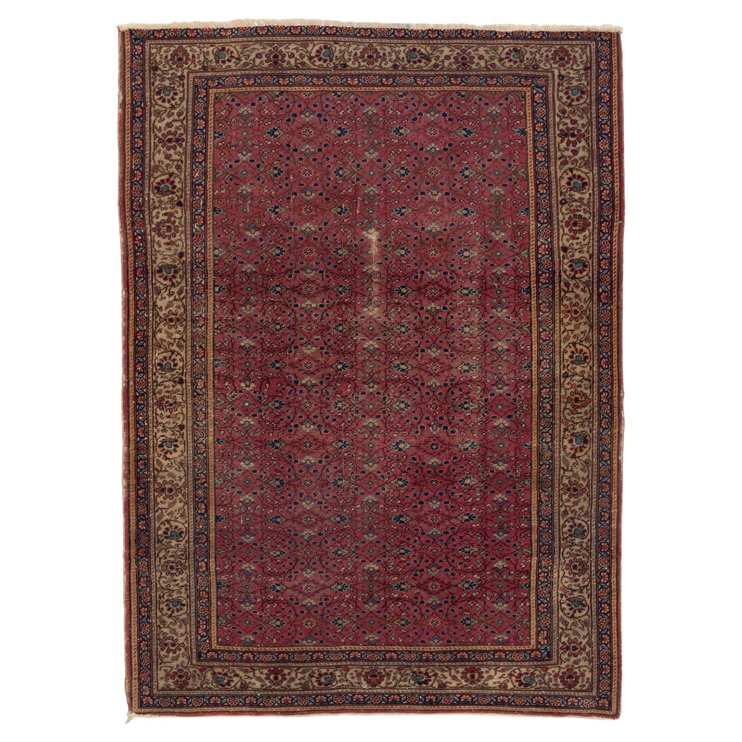 Antiker viktorianischer Teppich aus dem 19.