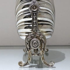 19th Century Antique Victorian Silver Plated Folding Biscuit Box, circa 1870