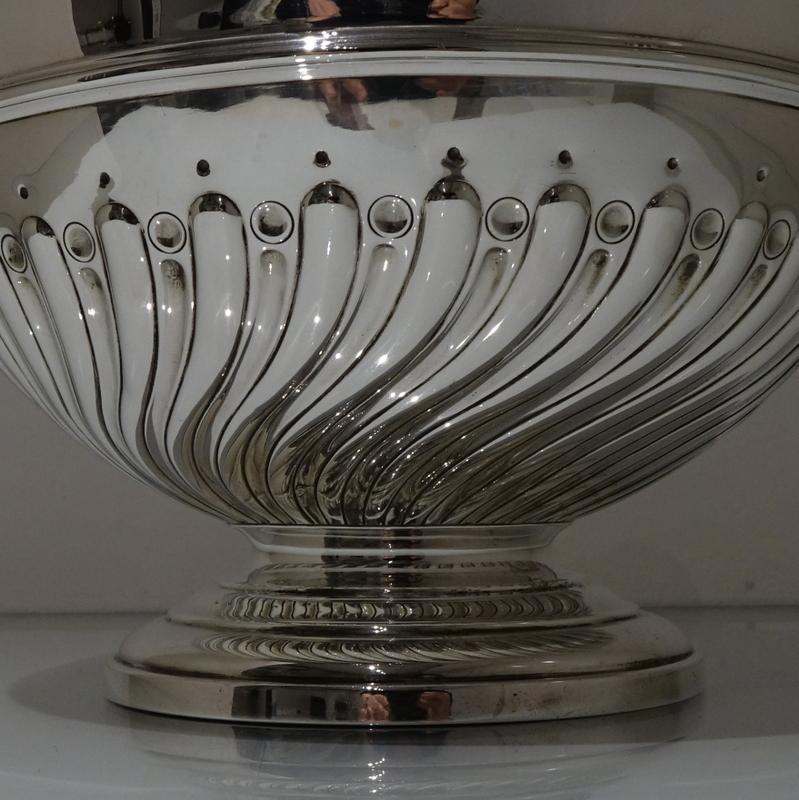 Late 19th Century 19th Century Antique Victorian Sterling Silver Rose Bowl London 1898 Elkington