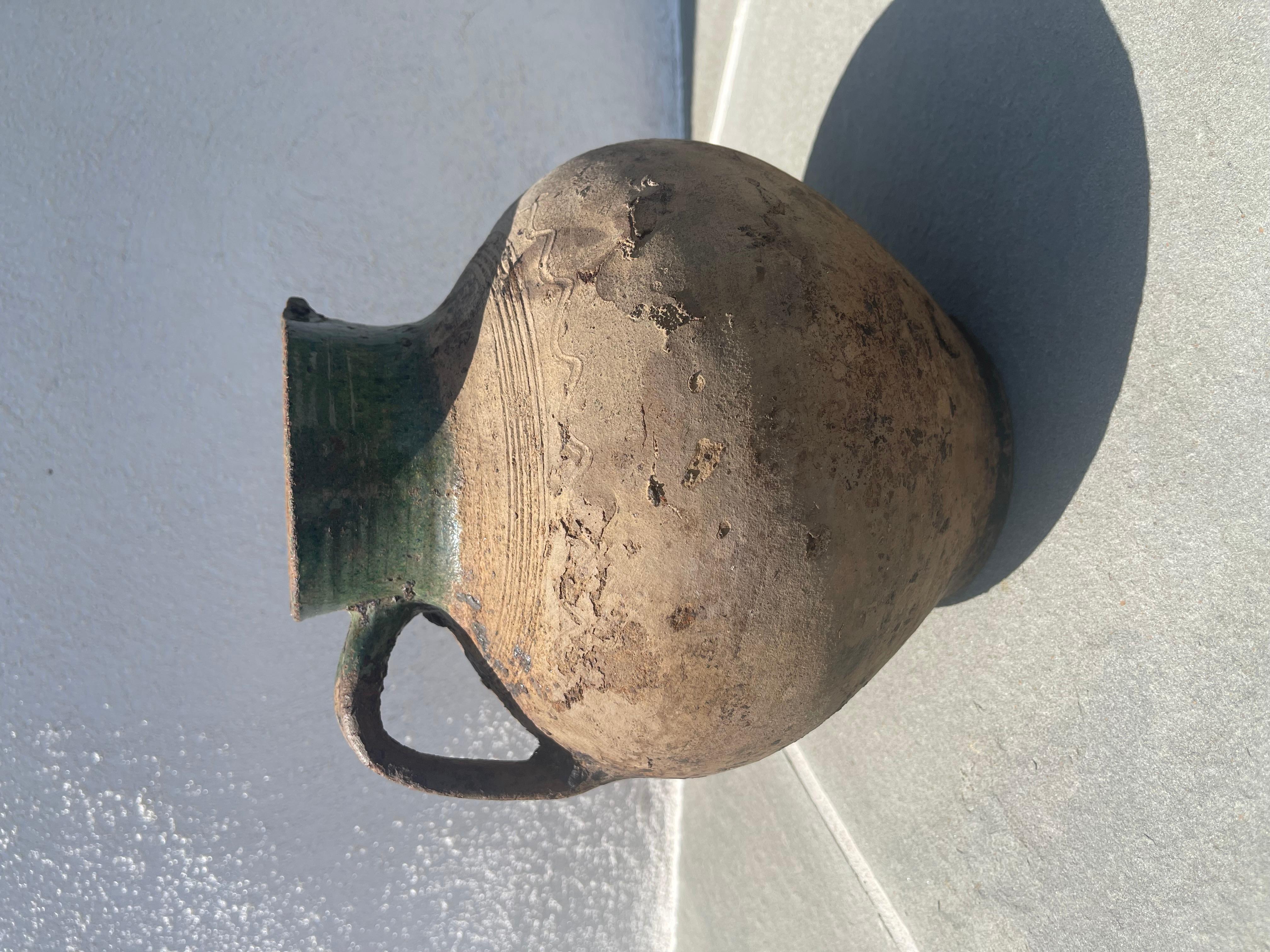 European 19th Century Antique Wabi - Sabi Clay Pot