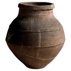 Olla antigua Wabi Sabi del siglo XIX, 19,69 pulgadas, España c. finales de 1800