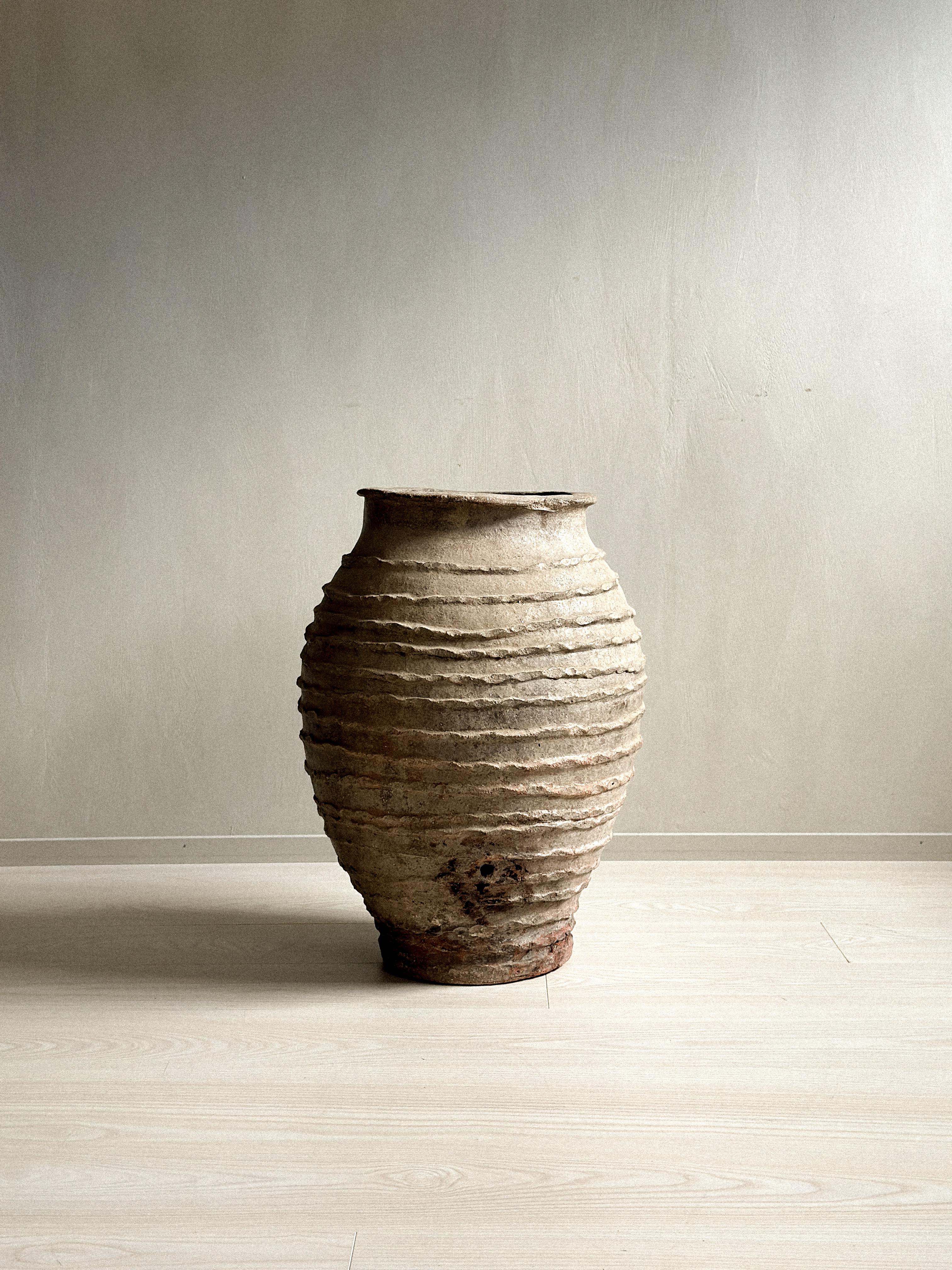 Romantic 19th Century Antique Wabi Sabi Pot, 23.62 in, Spain c. late 1800s
