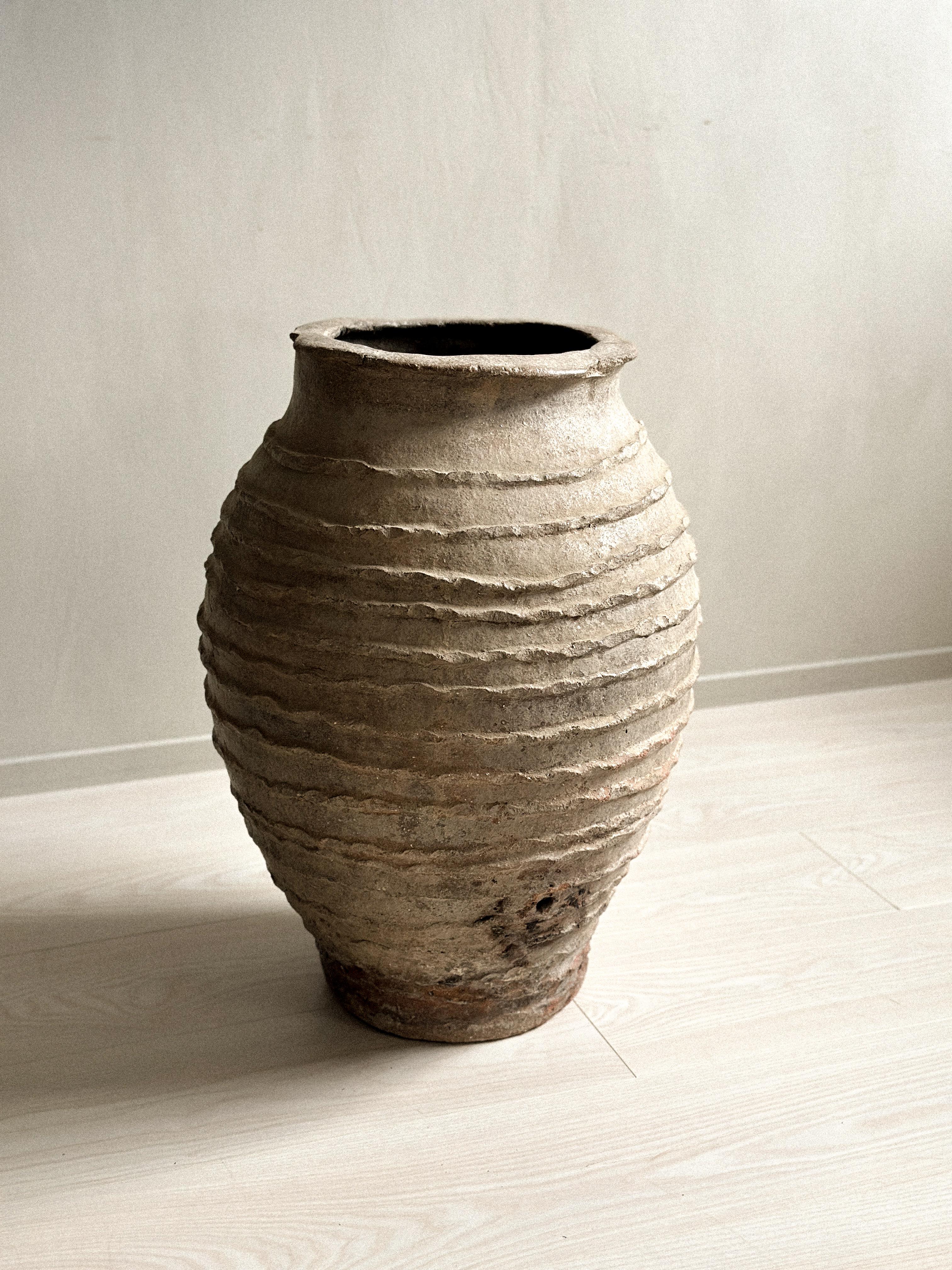 Spanish 19th Century Antique Wabi Sabi Pot, 23.62 in, Spain c. late 1800s