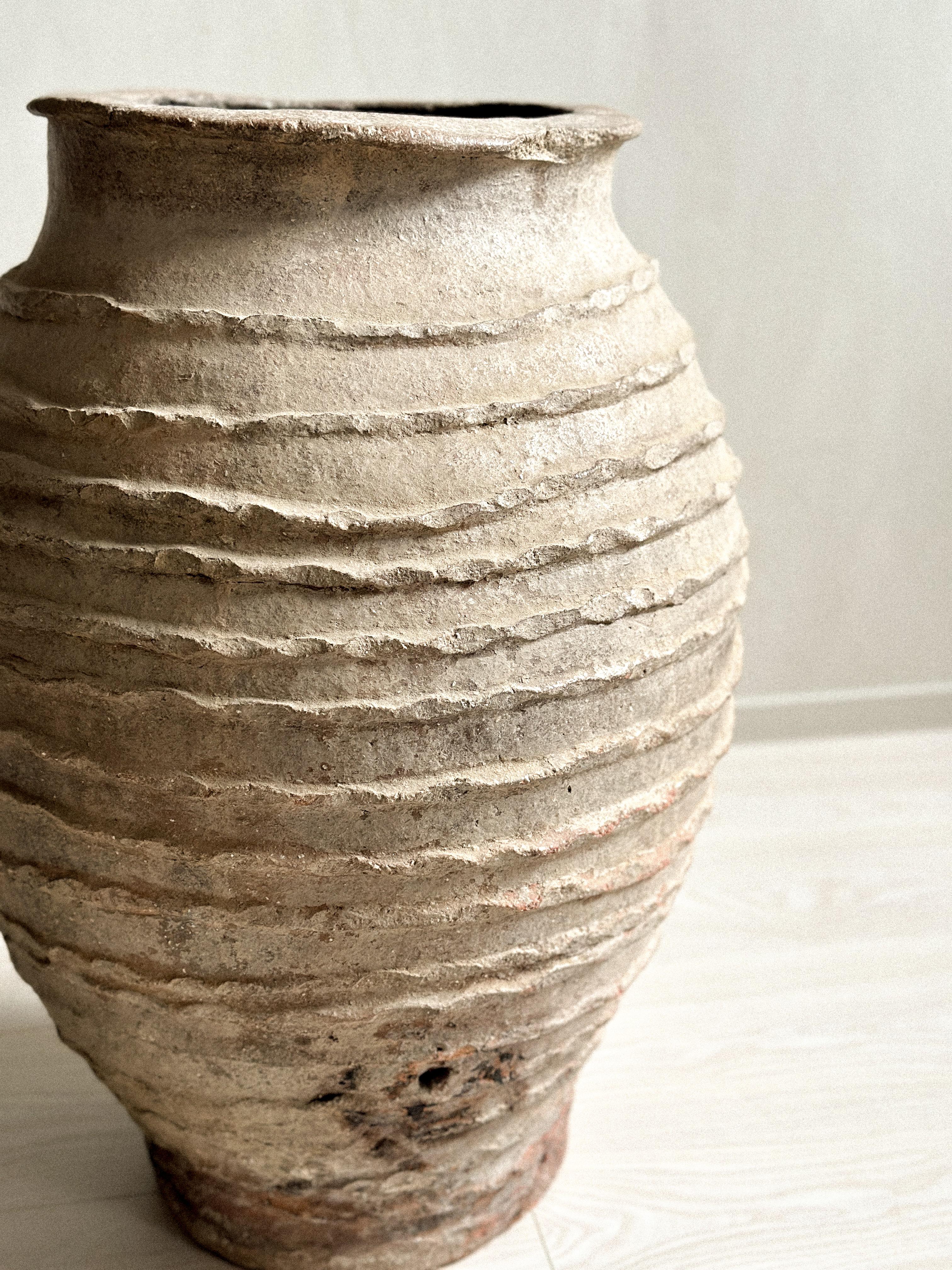 Hand-Crafted 19th Century Antique Wabi Sabi Pot, 23.62 in, Spain c. late 1800s