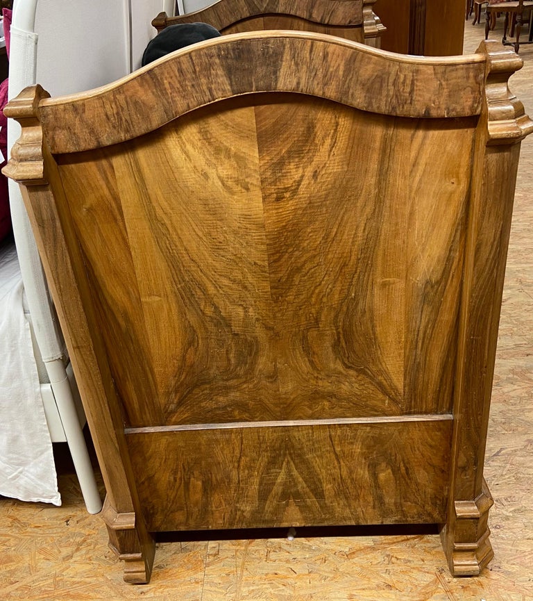 19th Century Antique Walnut Burr Wood Child's Bed at 1stDibs