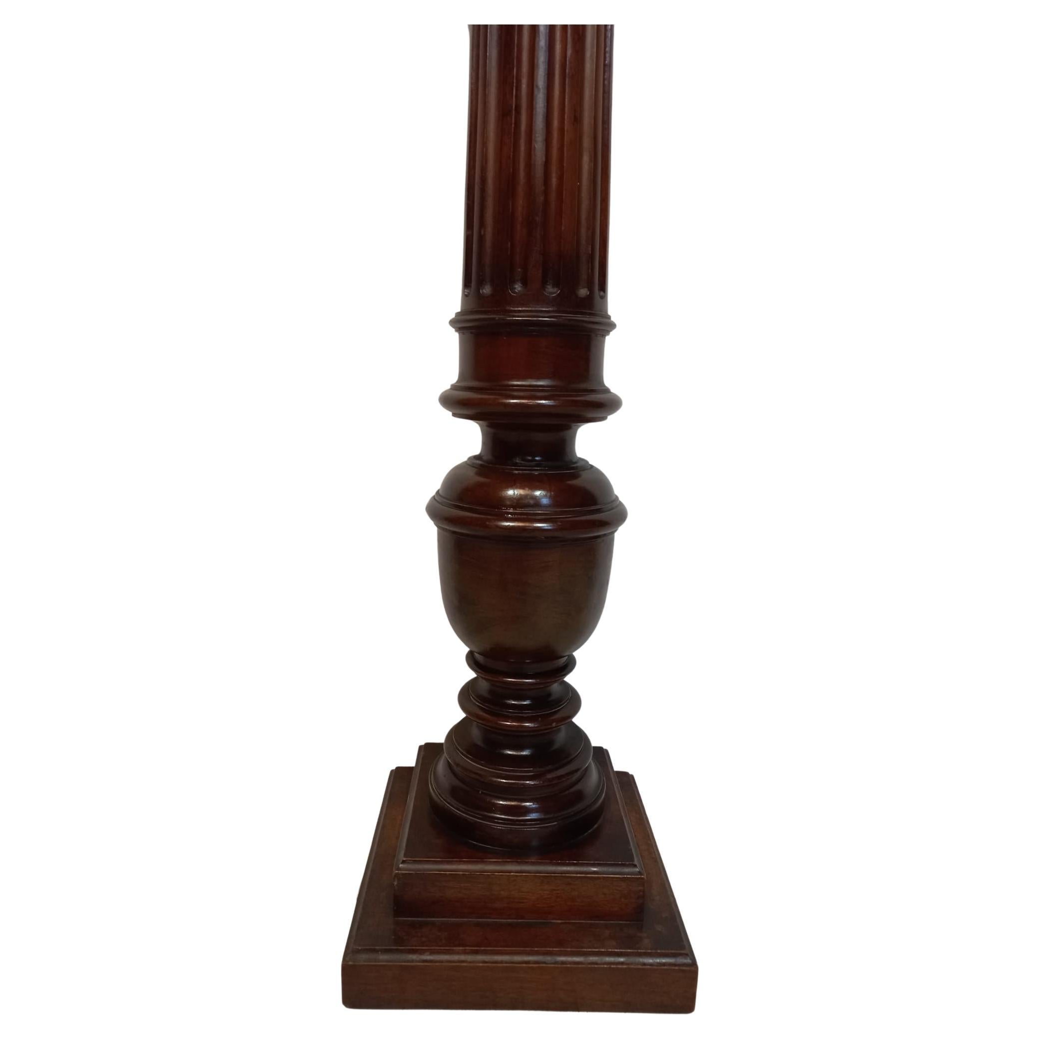 19th Century, Antique walnut column stained, good condition, Germany.