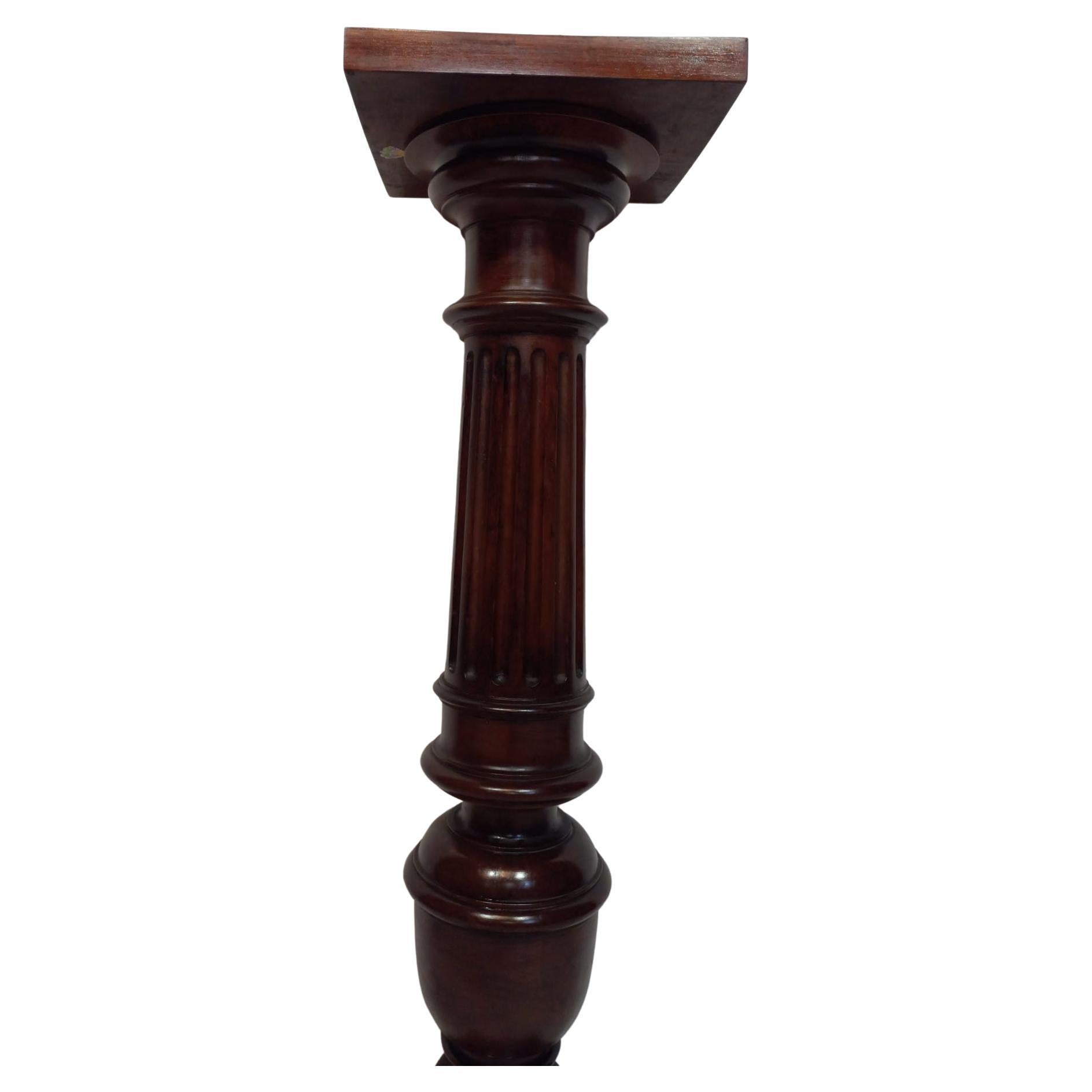 Other 19th Century Antique Walnut Column Stained For Sale