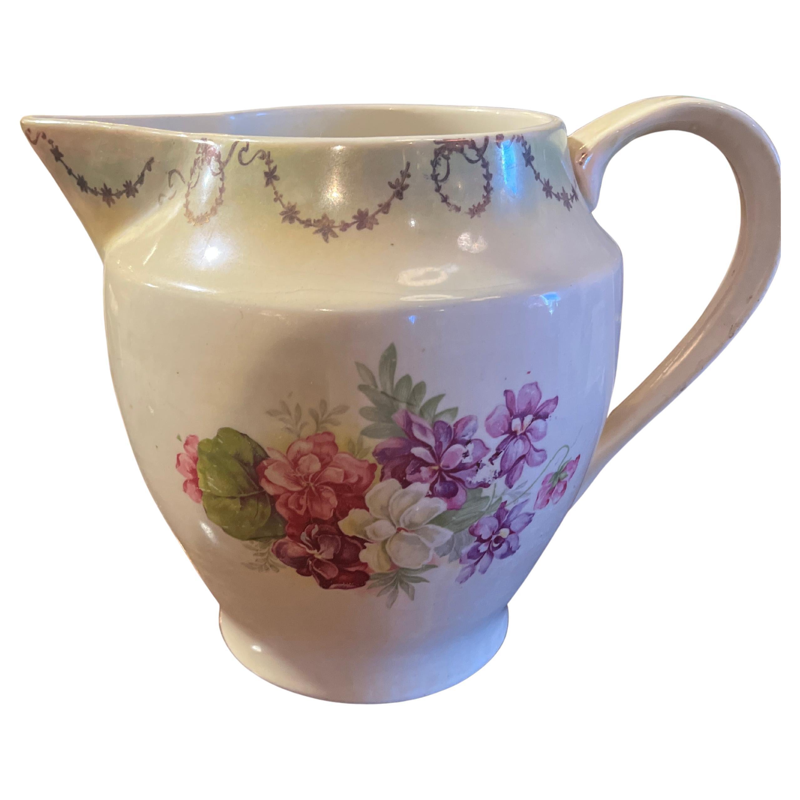 Brocca antica in ceramica Winona del XIX secolo in vendita