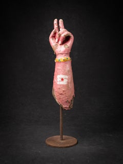 19th century Antique wooden arm of a Hindu god from India