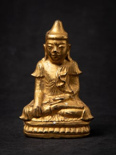 19th century Antique wooden Burmese Buddha statue from Burma
