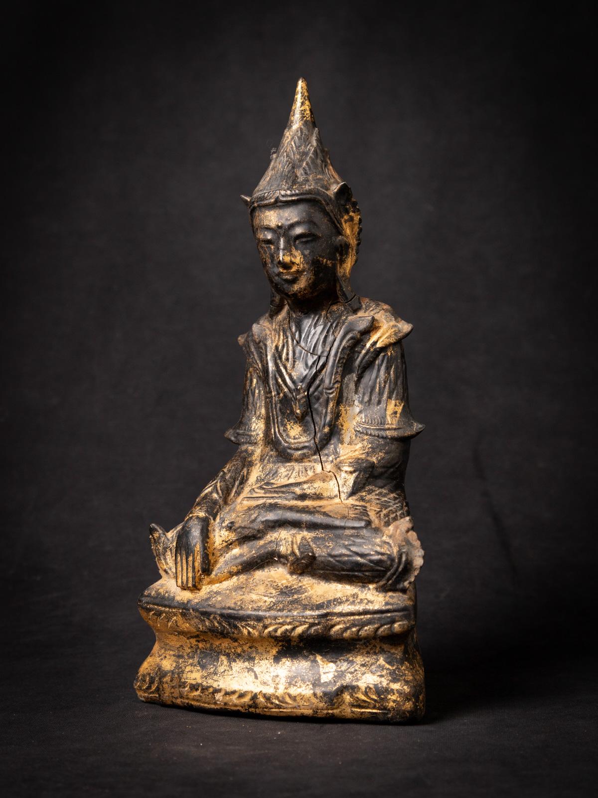 Introducing an Exquisite Antique Wooden Burmese Buddha Statue: A Timeless Treasure of Serenity and Beauty

Unveil the captivating allure of this antique Burmese Buddha statue, meticulously crafted from rich, lustrous wood and adorned with the