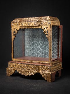 19th century Antique wooden Burmese Buddha temple from Burma