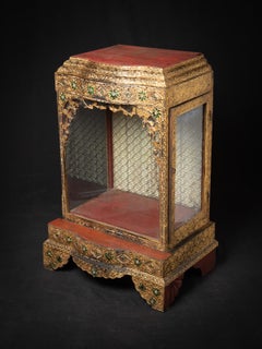19th century Antique wooden Burmese Buddha temple from Burma