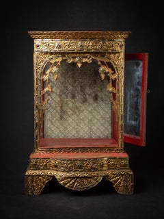 19th century Antique wooden Burmese Buddha temple from Burma
