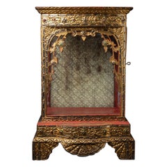 19th century Antique wooden Burmese Buddha temple from Burma