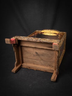 19th century Antique wooden Burmese Buddha temple - Original Buddhas