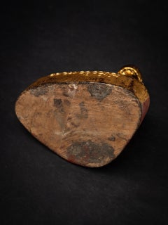 19th century Antique wooden Burmese Mandalay Buddha from Burma