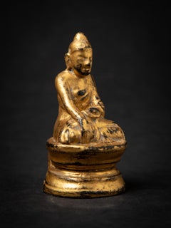 19th century Antique wooden Burmese Mandalay Buddha from Burma