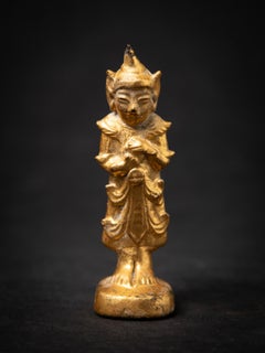 19th century Antique wooden Burmese Nat statue from Burma