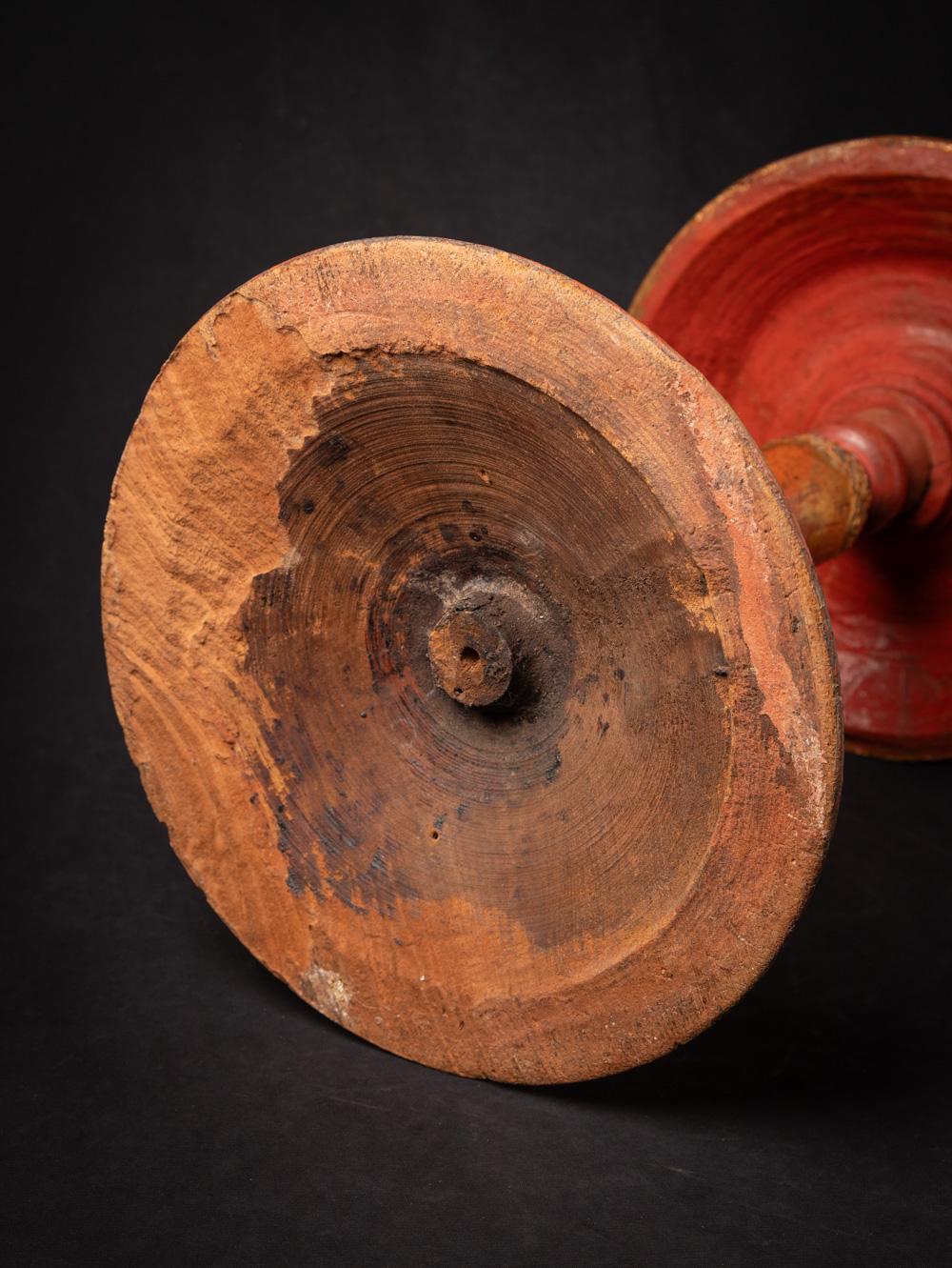 19th century Antique wooden Burmese stand - OriginalBuddhas For Sale 8