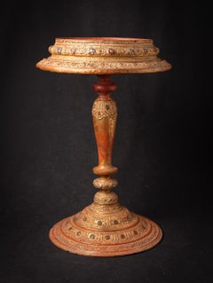 19th century Antique wooden Burmese stand - OriginalBuddhas