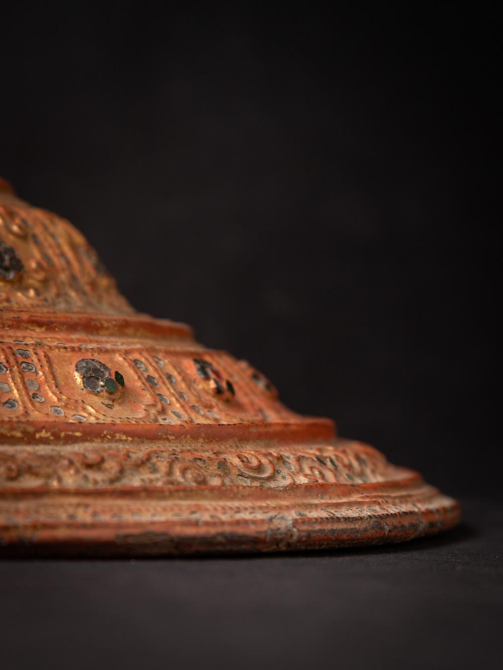 19th century Antique wooden Burmese stand - OriginalBuddhas For Sale 3