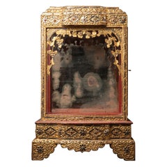 19th century Antique wooden Burmese temple from Burma