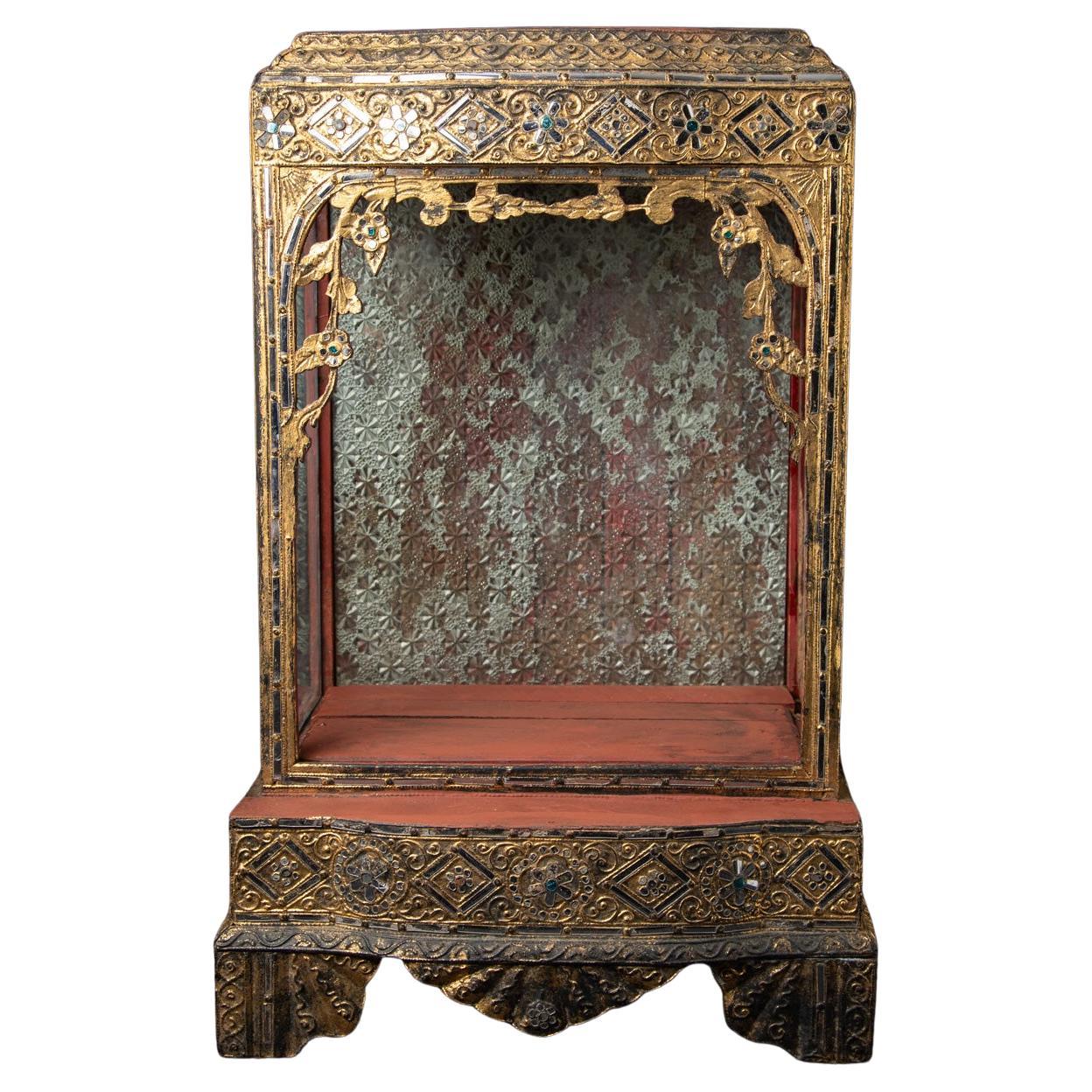 19th century Antique wooden Burmese temple from Burma