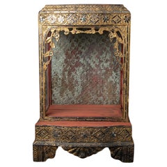 19th century Antique wooden Burmese temple from Burma