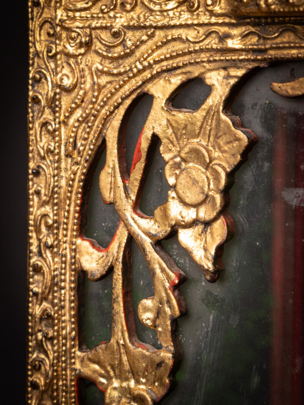 Temple birman ancien en bois du 19ème siècle de style Mandalay - OriginalBuddhas en vente 5