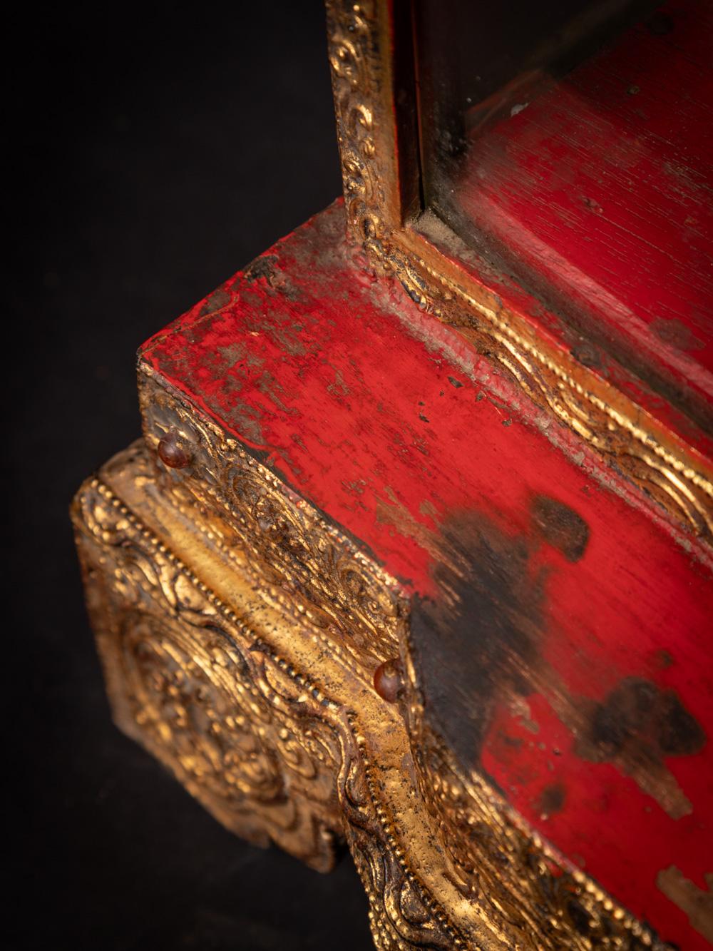 Temple birman ancien en bois du 19ème siècle de style Mandalay - OriginalBuddhas en vente 12