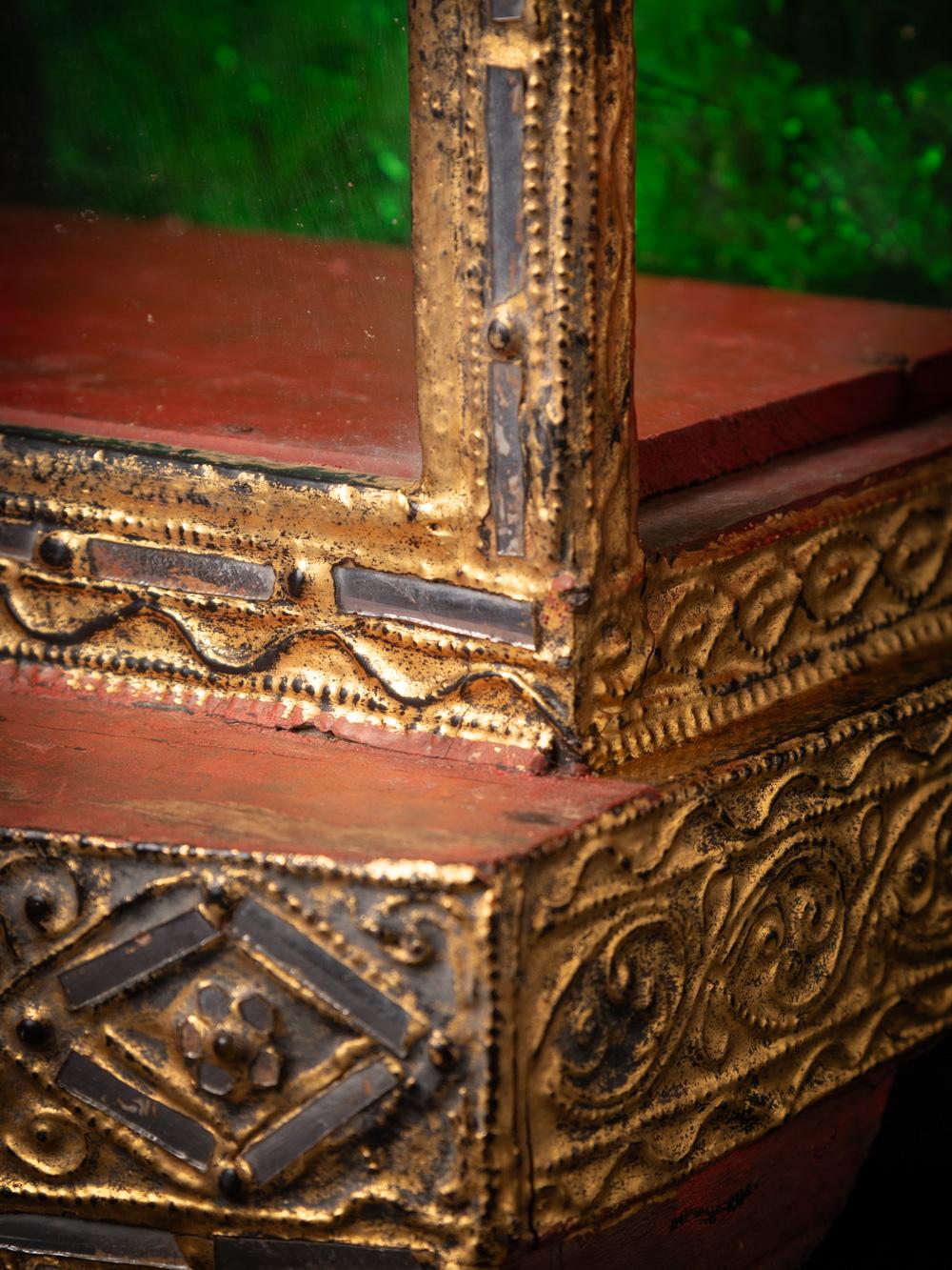 19th century antique wooden Burmese Temple in Mandalay style - OriginalBuddhas 14