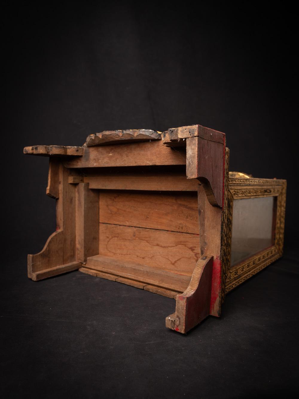 Temple birman ancien en bois du 19ème siècle de style Mandalay - OriginalBuddhas en vente 14