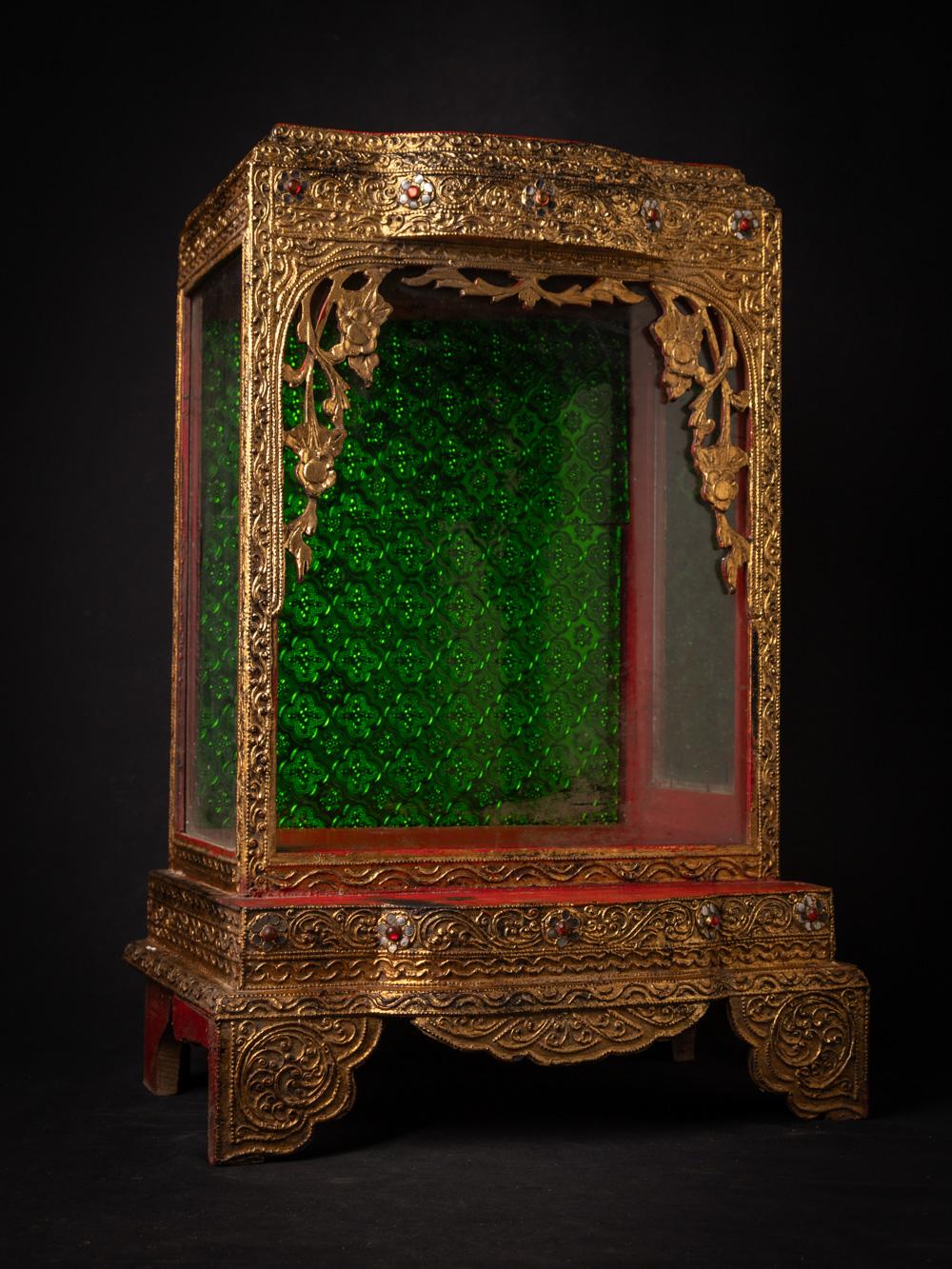 Temple birman ancien en bois du 19ème siècle de style Mandalay - OriginalBuddhas en vente 1