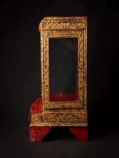 19th century Antique wooden Burmese Temple - Original Buddhas