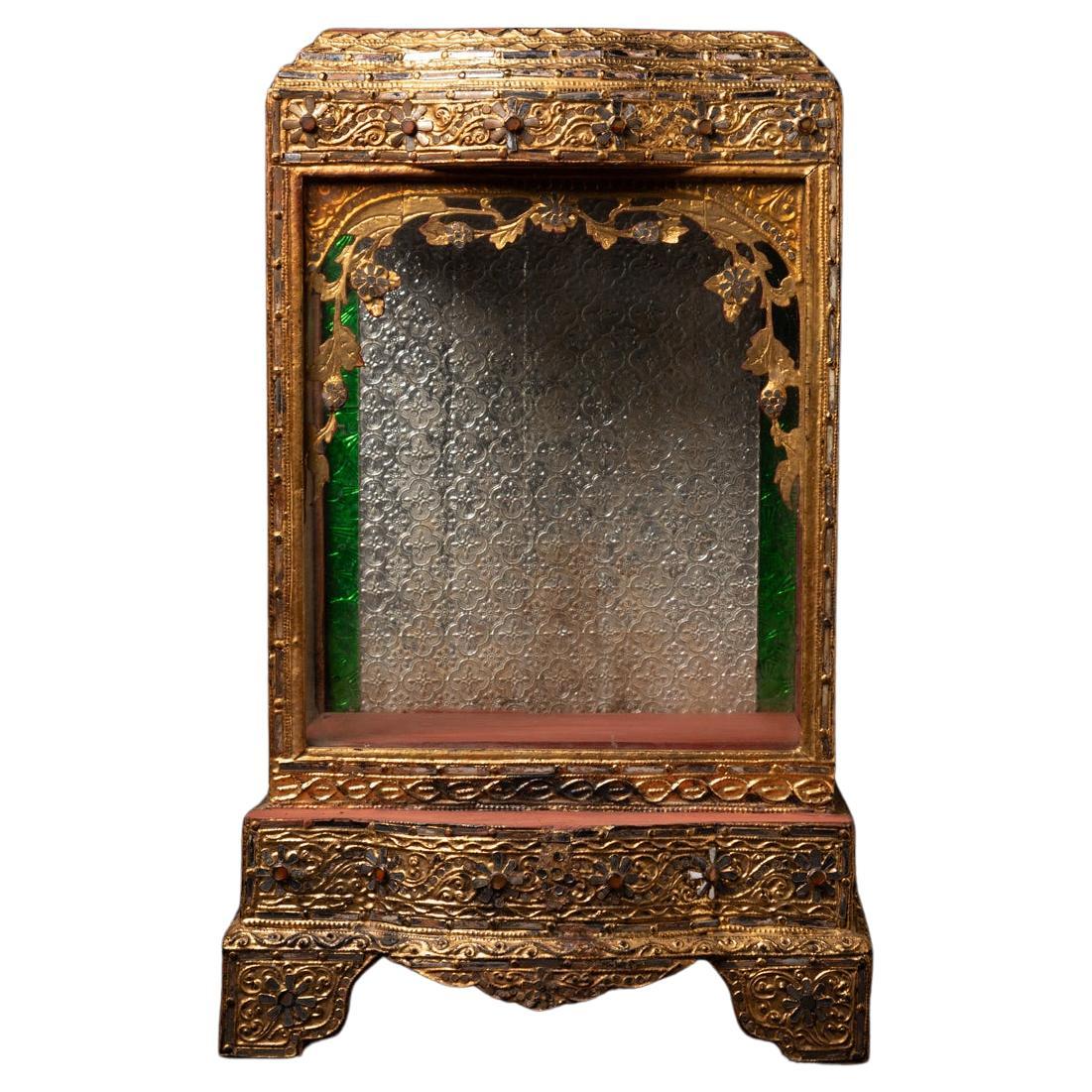 19th century Antique wooden Burmese Temple - Original Buddhas For Sale