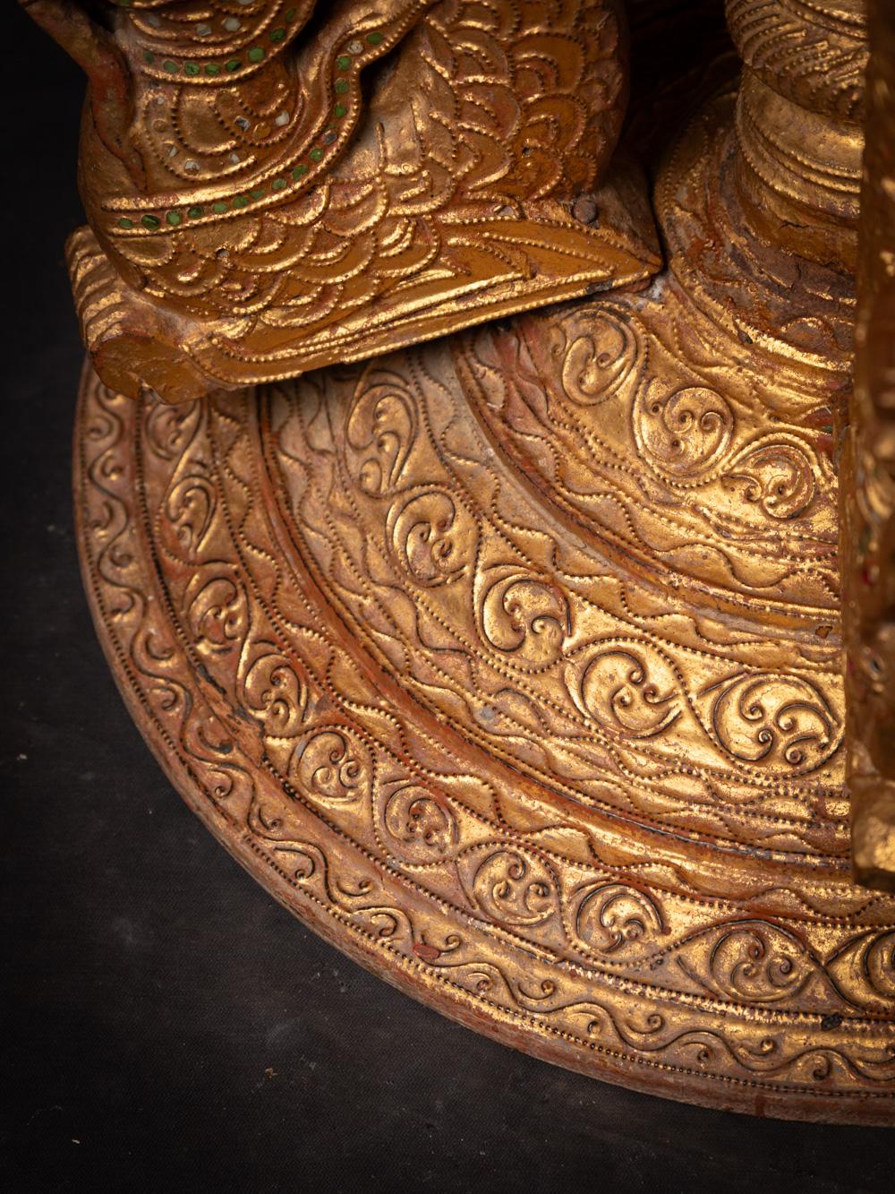 19ème siècle Trône birman en bois ancien - Table de Birmanie en vente 9