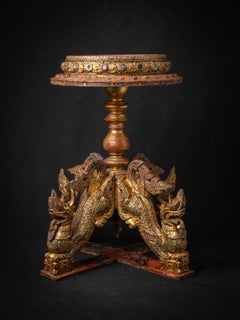 19th century Antique wooden Burmese Throne - Table from Burma