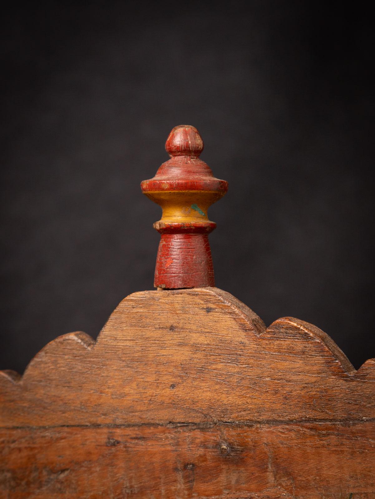 19th century Antique wooden Indian altar from India 7
