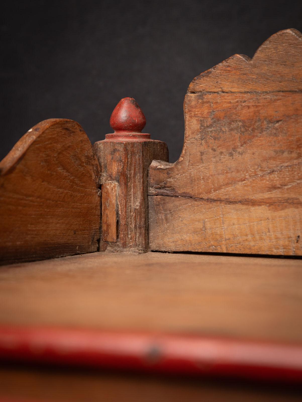 19th century Antique wooden Indian altar from India 8