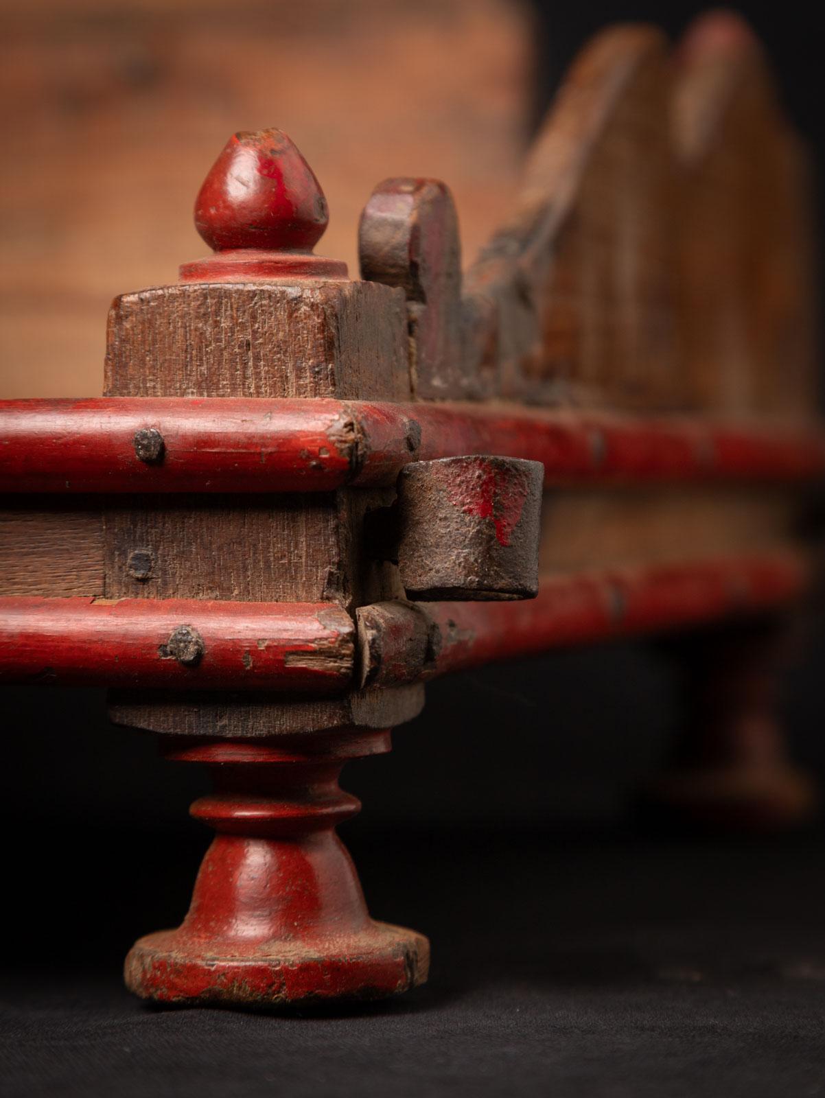 19th century Antique wooden Indian altar from India 11