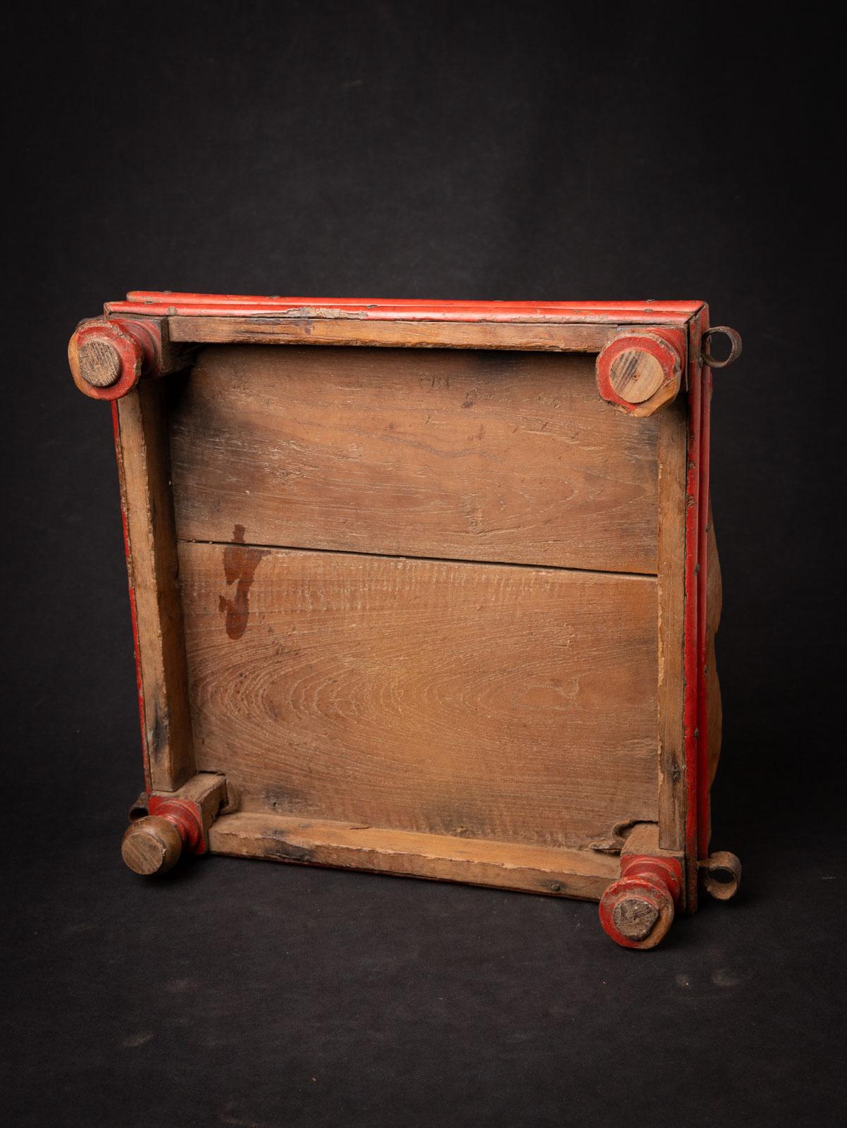 19th century Antique wooden Indian altar from India 13