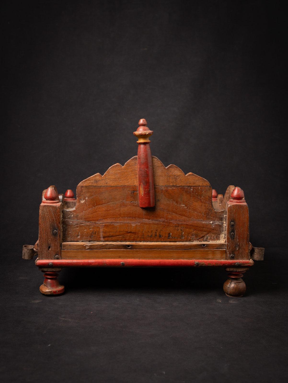 19th Century 19th century Antique wooden Indian altar from India