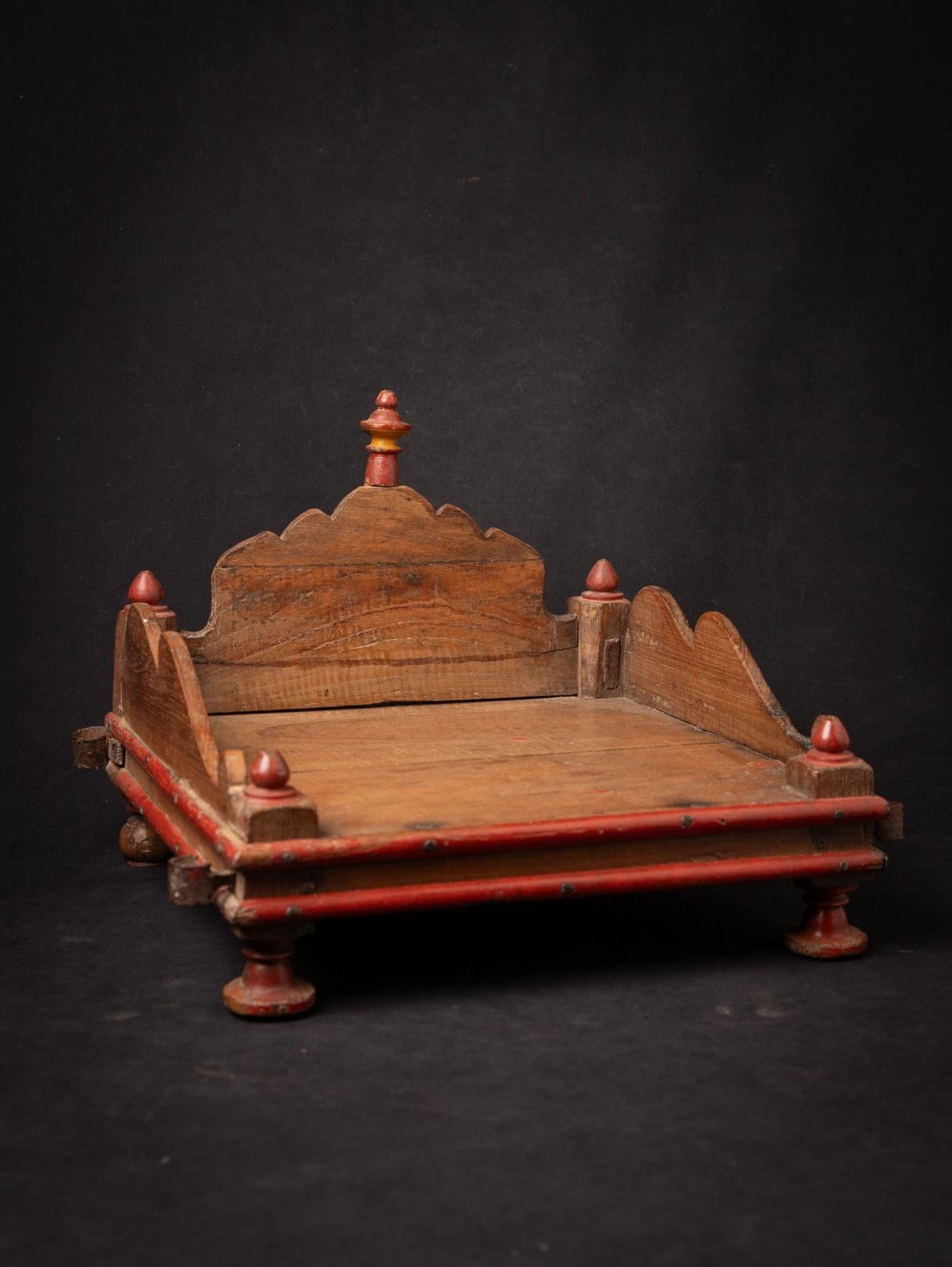 19th century Antique wooden Indian altar from India 1