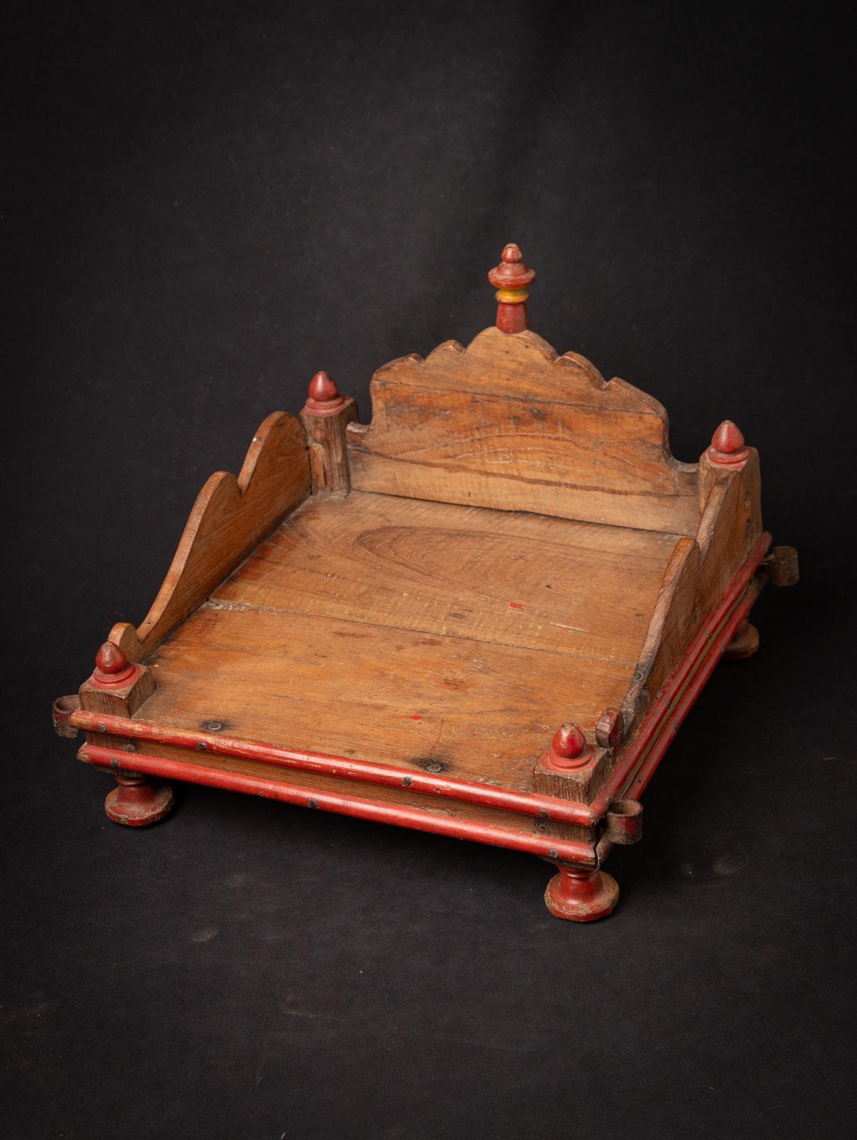 19th century Antique wooden Indian altar from India 2