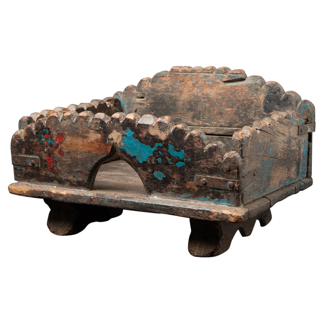 19th century Antique wooden Indian altar from India