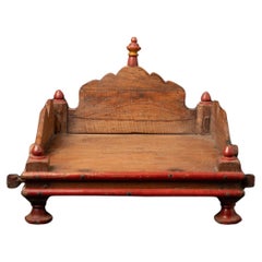 19th century Antique wooden Indian altar from India