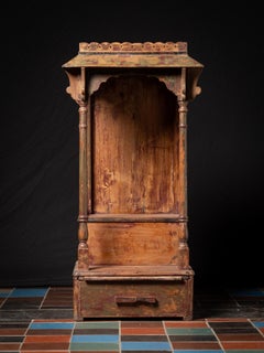 19th century Antique wooden Indian altar - temple from India