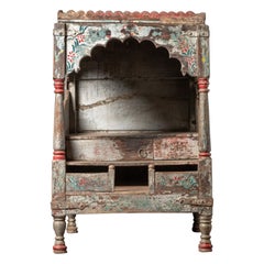 19th century Antique wooden Indian altar - temple from India