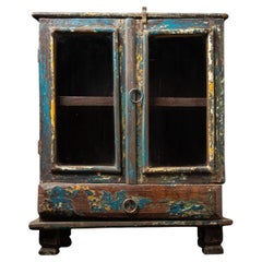 Cabinet indien ancien en bois du 19e siècle provenant de l'Inde